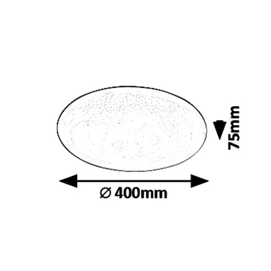Rabalux - Plafón LED regulable STAR LED/36W/230V + control remoto