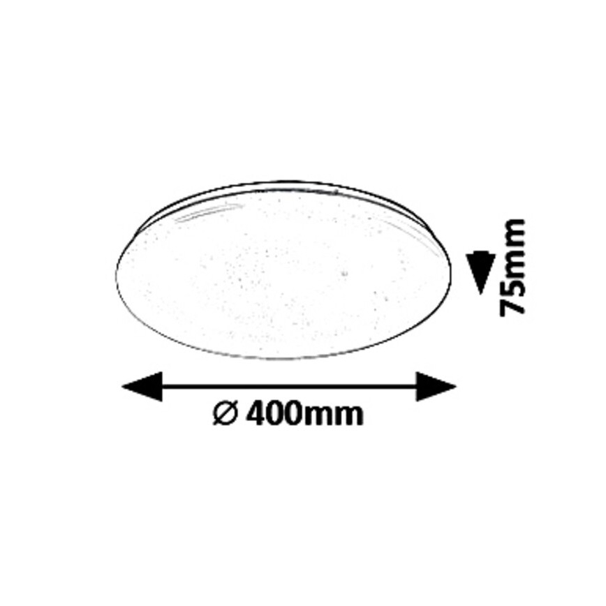 Rabalux - Luminaria de techo LED regulable LED/36W/230V + mando a distancia 3000K - 6500K diámetro 40 cm