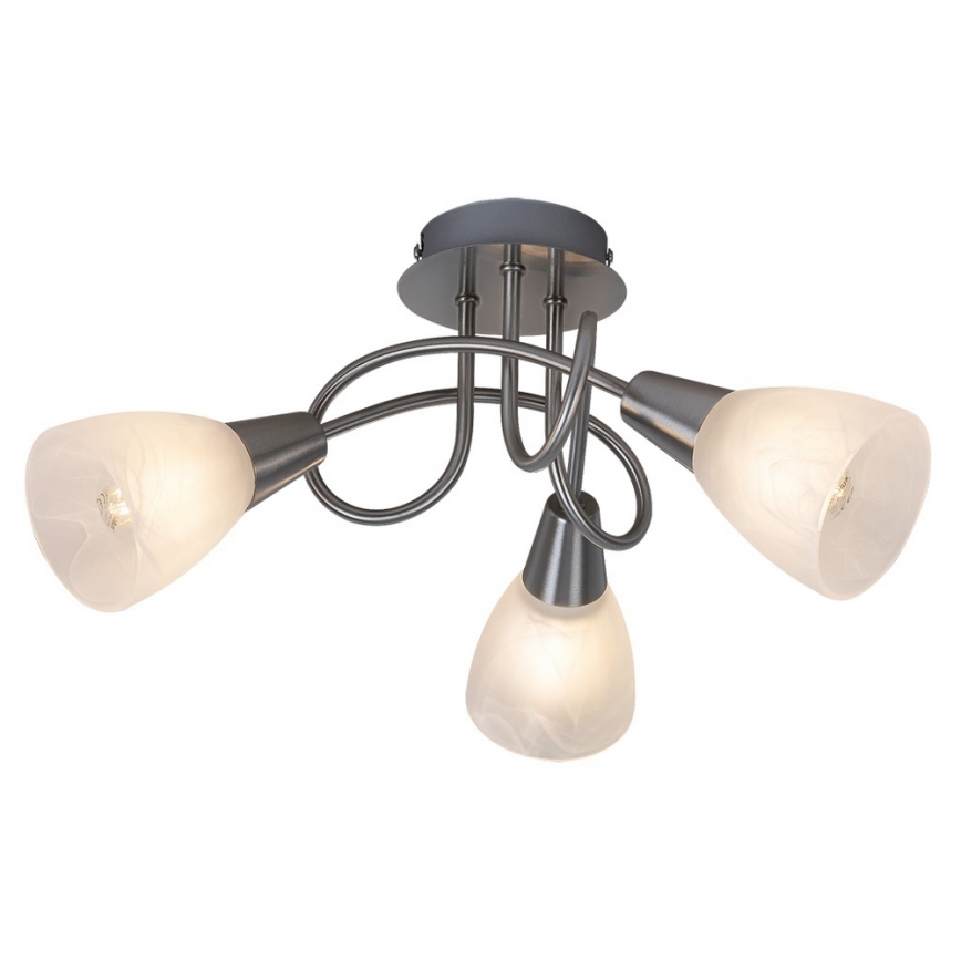 Rabalux - Lámpara de techo 3xE14/40W/230V cromo mate