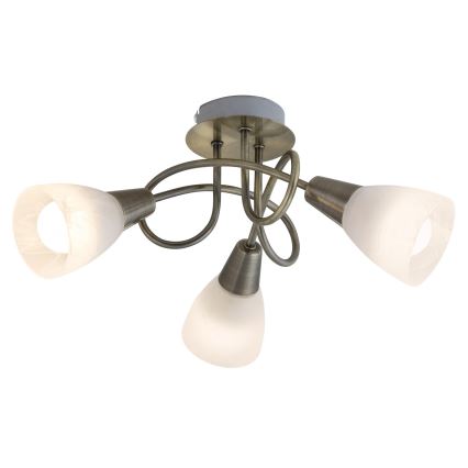 Rabalux - Lámpara de techo 3xE14/40W/230V latón