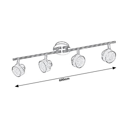 Rabalux - Foco LED de techo 4xLED/5W/230V
