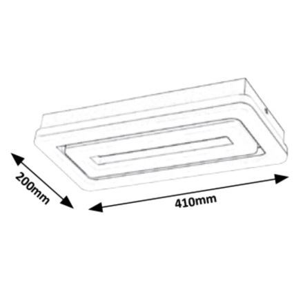 Rabalux - Plafón LED LED/40W/230V 20x41 cm