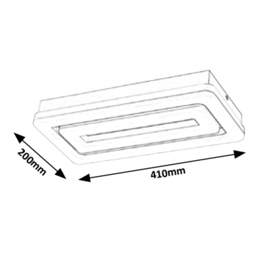 Rabalux - Plafón LED LED/40W/230V 20x41 cm