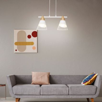 Rabalux - Lámpara suspendida con alambre 2xE27/60W/230V