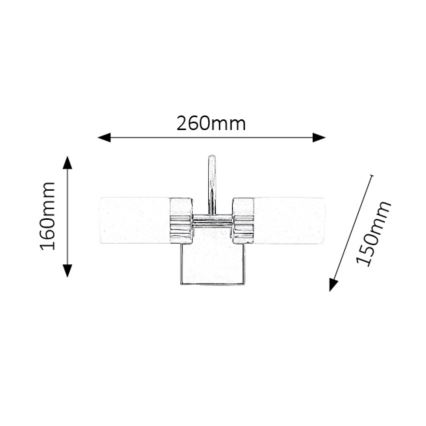 Rabalux - Iluminación LED para espejos de baño 2xLED/4W/230V  IP44