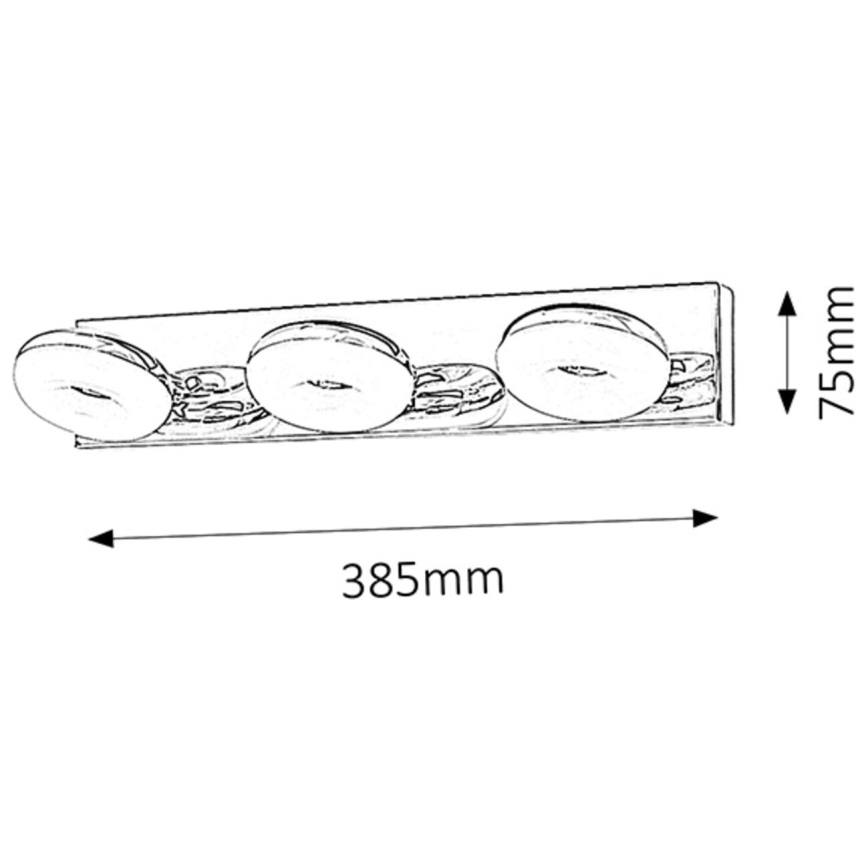 Rabalux - Iluminación LED para el baño 3xLED/5W/230V IP44