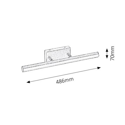 Rabalux - LED Luz para el espejo del baño 1xLED/12W/230V IP44