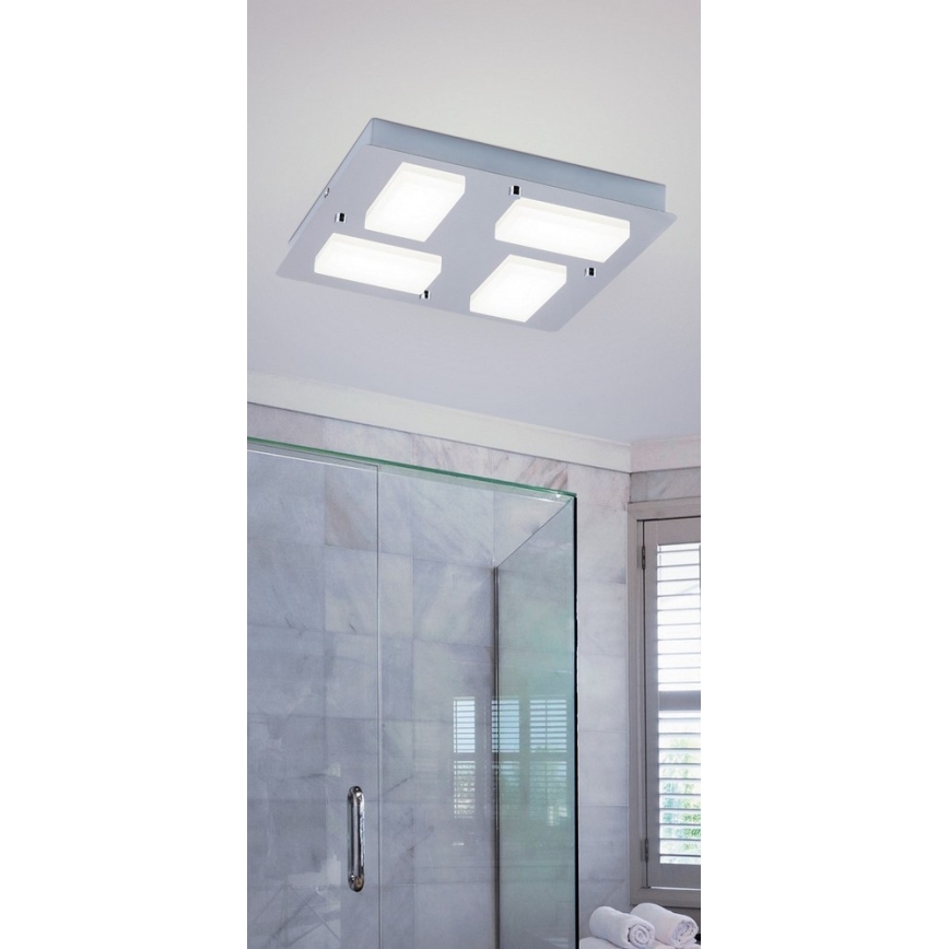 Rabalux - Lámpara LED de techo para baño 4xLED/4,5W IP44 30x30 cm