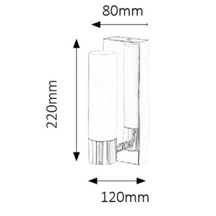 Rabalux 5749 - LED Aplique para el baño JIM 1xLED/5W/230V IP44