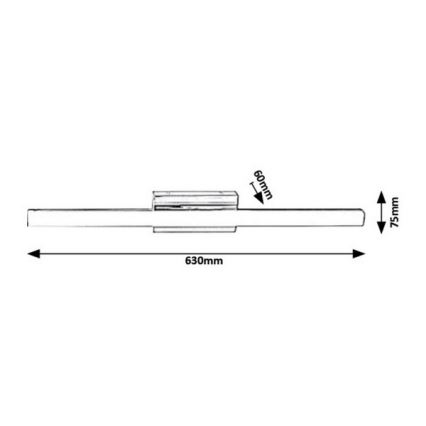 Rabalux - Aplique LED de baño LED/13W/230V IP44