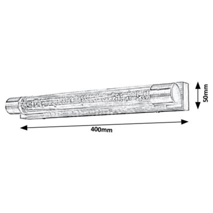 Rabalux - Aplique LED de baño 2xLED/5W/230V IP44