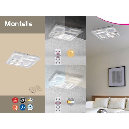 Rabalux - Plafón LED regulable a control remoto LED/56W/230V