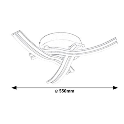 Rabalux - LED Plafón LED/40W/230V