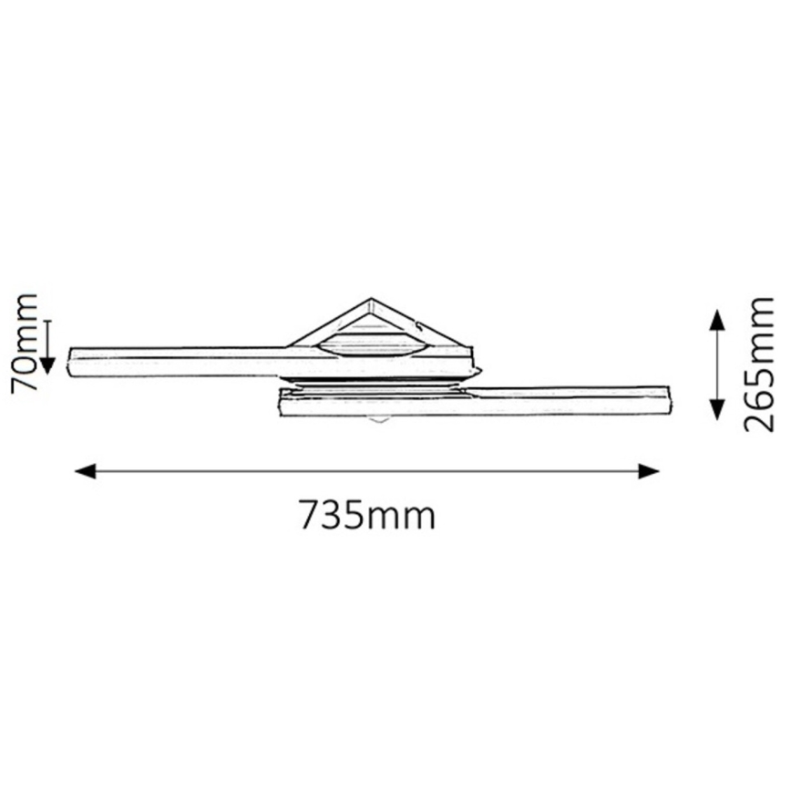 Rabalux - Aplique LED para el baño 2xLED/12W IP44
