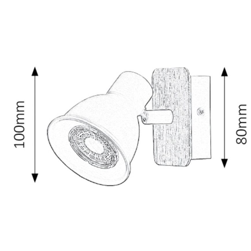 Rabalux - Foco de pared 1xGU10/15W/230V