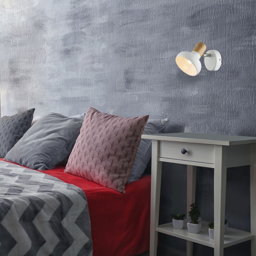 Rabalux - Foco de pared 1xE14/40W/230V blanco