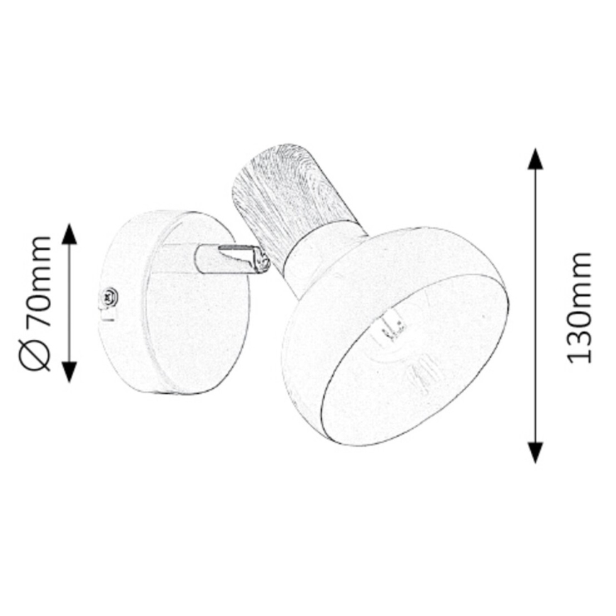 Rabalux - Foco de pared 1xE14/40W/230V blanco