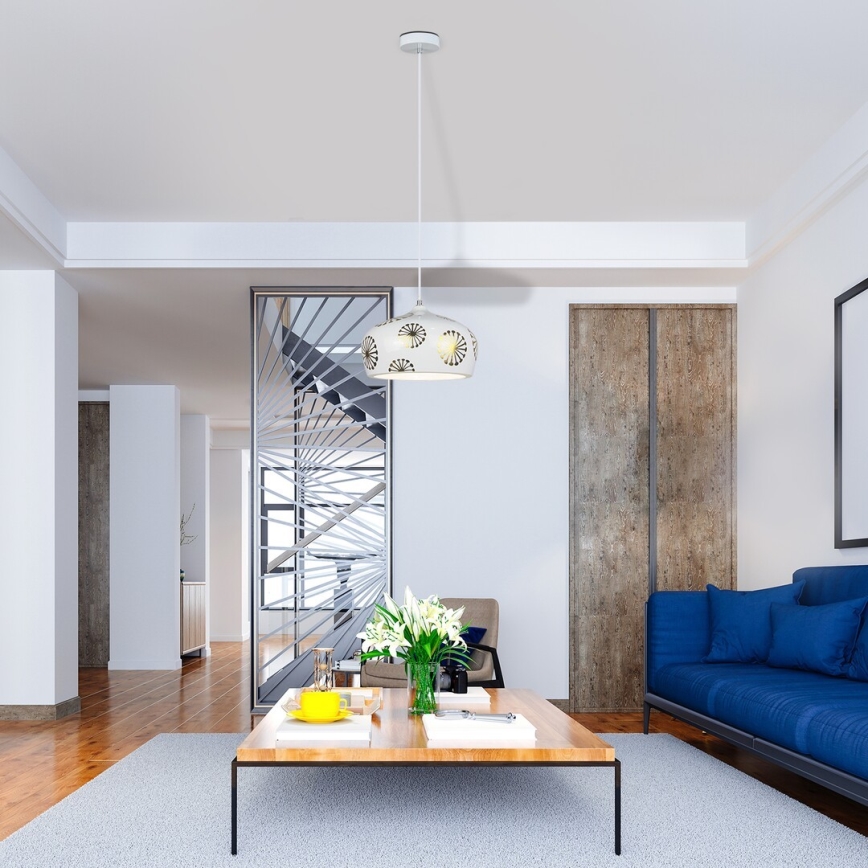 Rabalux - Lámpara colgante con cable GINGER 1xE27/60W/230V