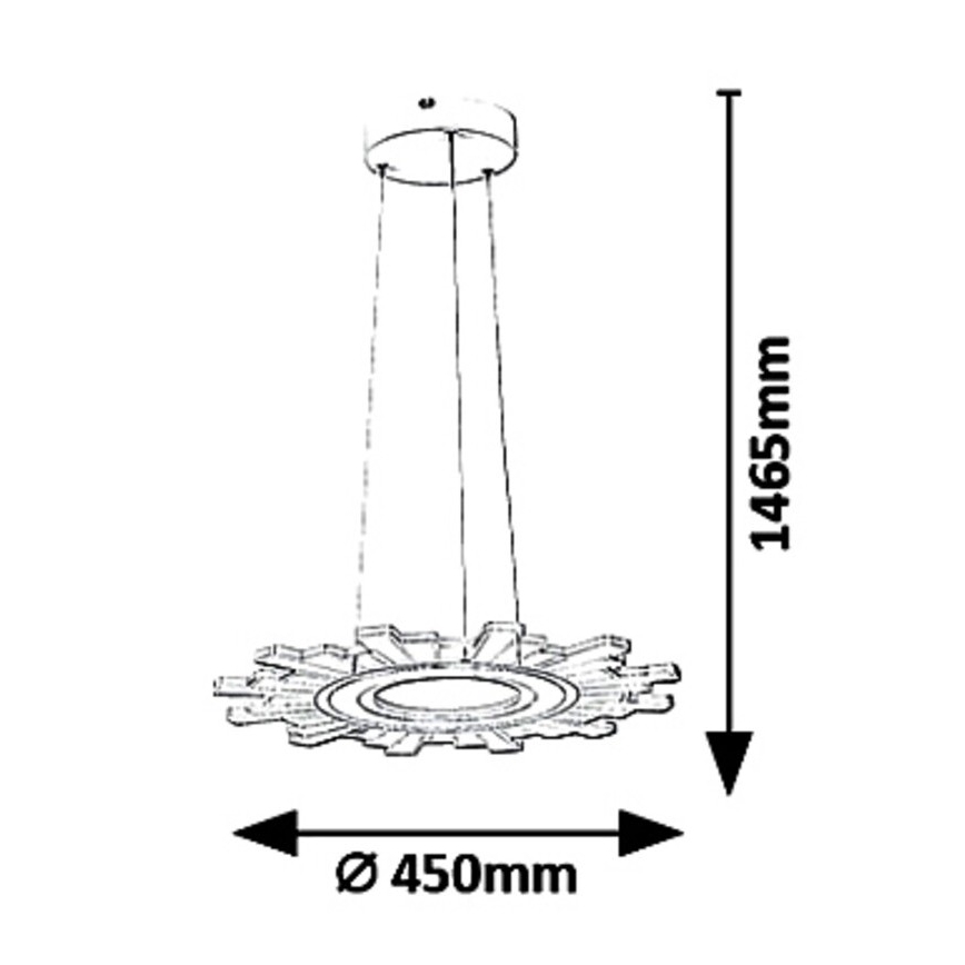 Rabalux 6210 - Lámpara LED colgante FELICITY LED/30W/230V