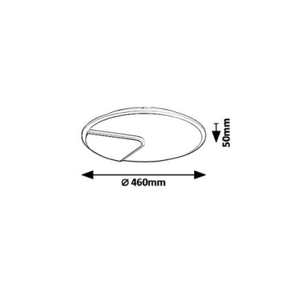 Rabalux 6329 - Plafón LED BOSWELL LED/40W/230V