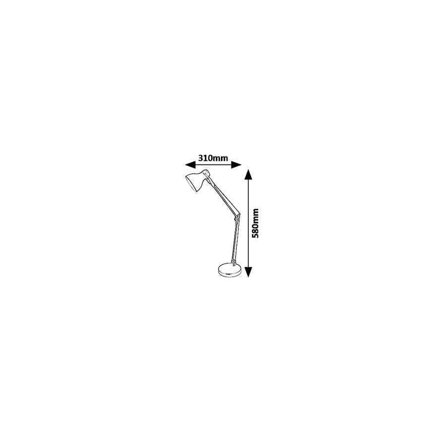 Rabalux 6408 - Lámpara de mesa CARTER 1xE14/11W/230V