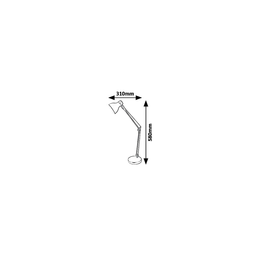 Rabalux 6409 - Lámpara de mesa CARTER 1xE14/11W/230V