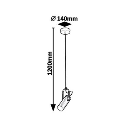 Rabalux 6429 - Lámpara LED colgante RAVEN LED/5W/230V