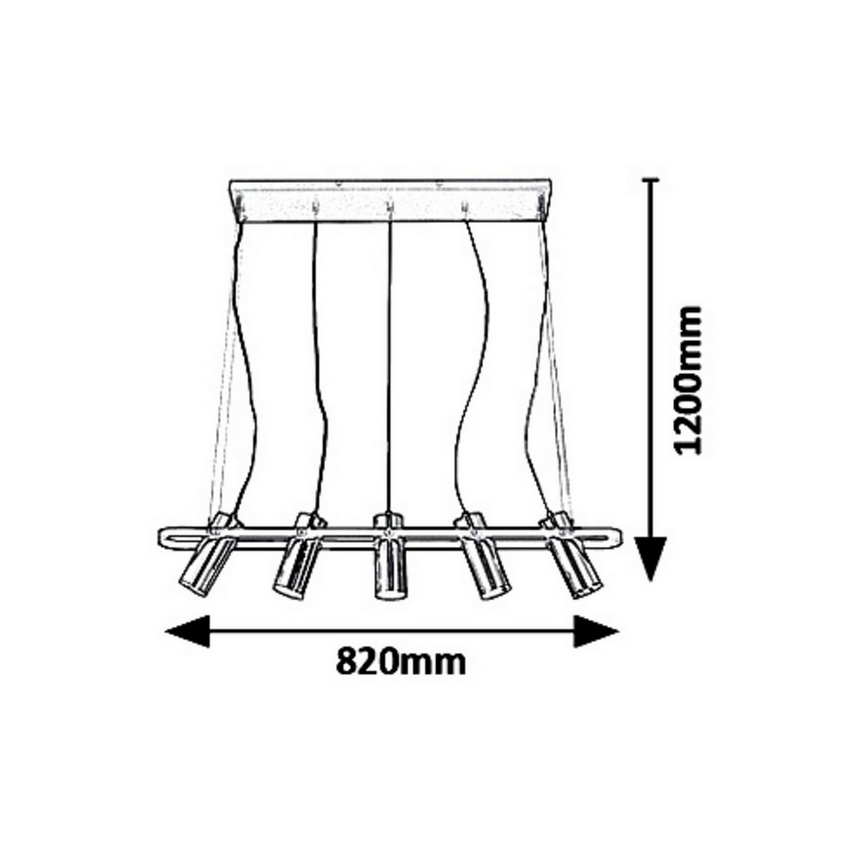Rabalux 6430 - Lámpara LED colgante RAVEN LED/25W/230V
