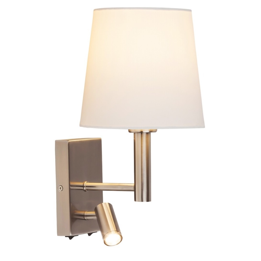 Rabalux - Lámpara de pared LED E27/40W + LED/3W