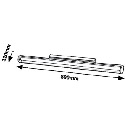 Aplique LED PAULA LED/18W/230V