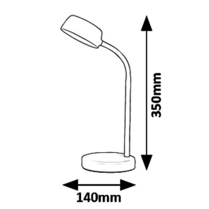Rabalux 6778 - Lámpara de mesa LED BERRY LED/4,5W/230V