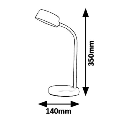 Rabalux 6779 - Lámpara de mesa LED BERRY LED/4,5W/230V