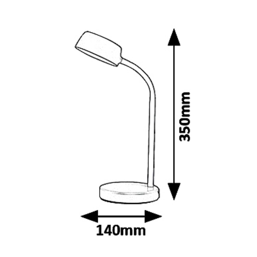 Rabalux 6780 - Lámpara de mesa LED BERRY LED/4,5W/230V