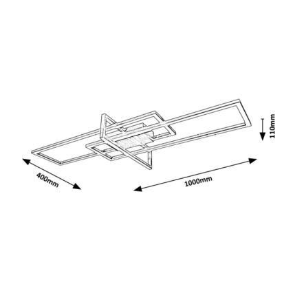 Rabalux - Plafón LED regulable LED/35W/230V