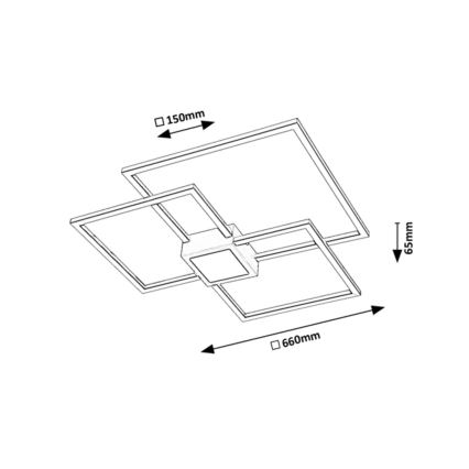 Rabalux - Plafón LED regulable LED/38W/230V