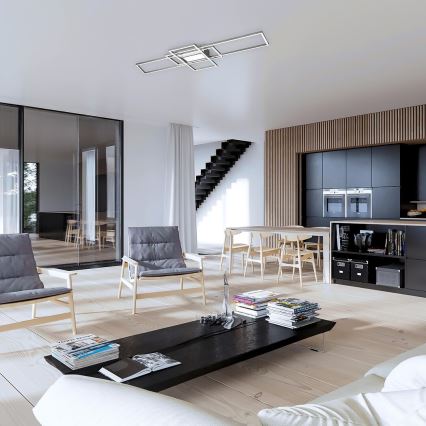 Rabalux - Luminaria de techo LED regulable LED/54W/230V 3000-6500K + mando a distancia 42x105 cm