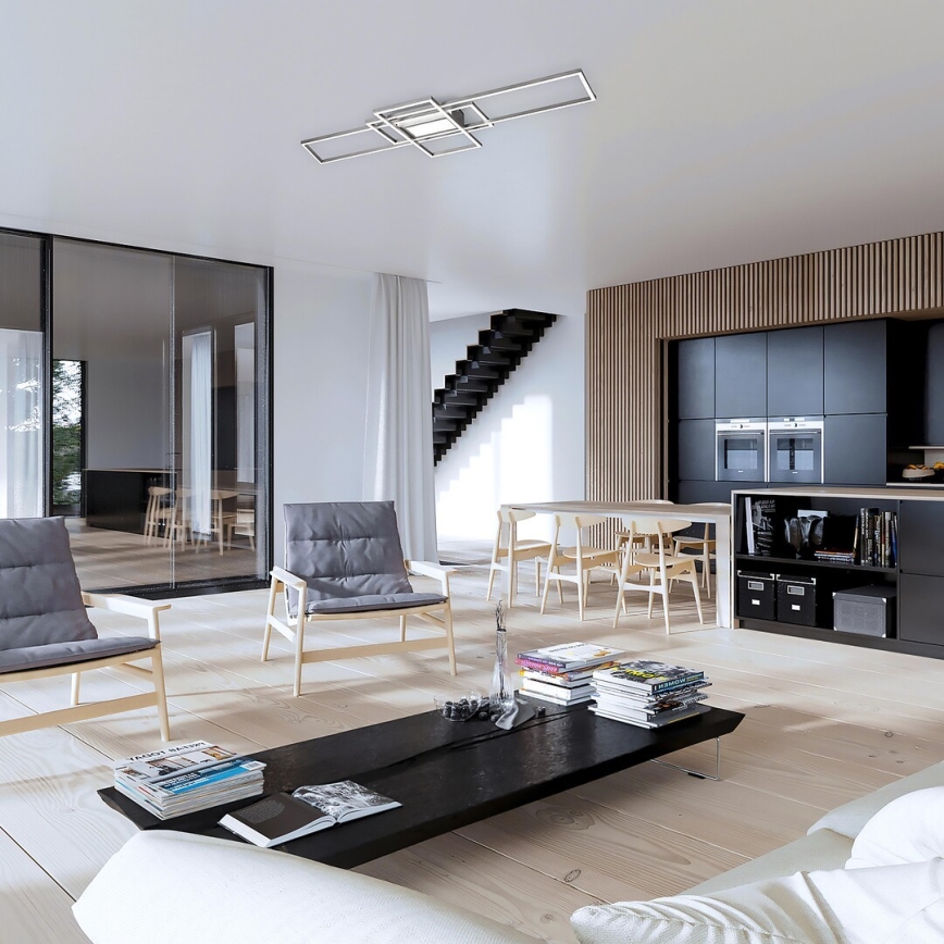 Rabalux - Luminaria de techo LED regulable LED/54W/230V 3000-6500K + mando a distancia 42x105 cm