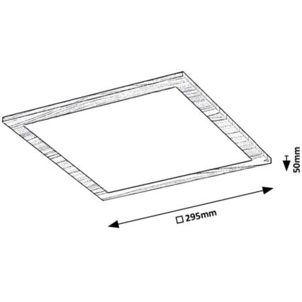 Rabalux - Panel LED montado en superficie LED/12W/230V 4000K