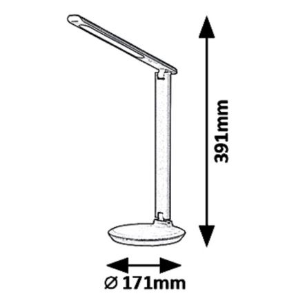 Rabalux 6980 - LED Lámpara de mesa regulable OSIAS LED/9W/230V