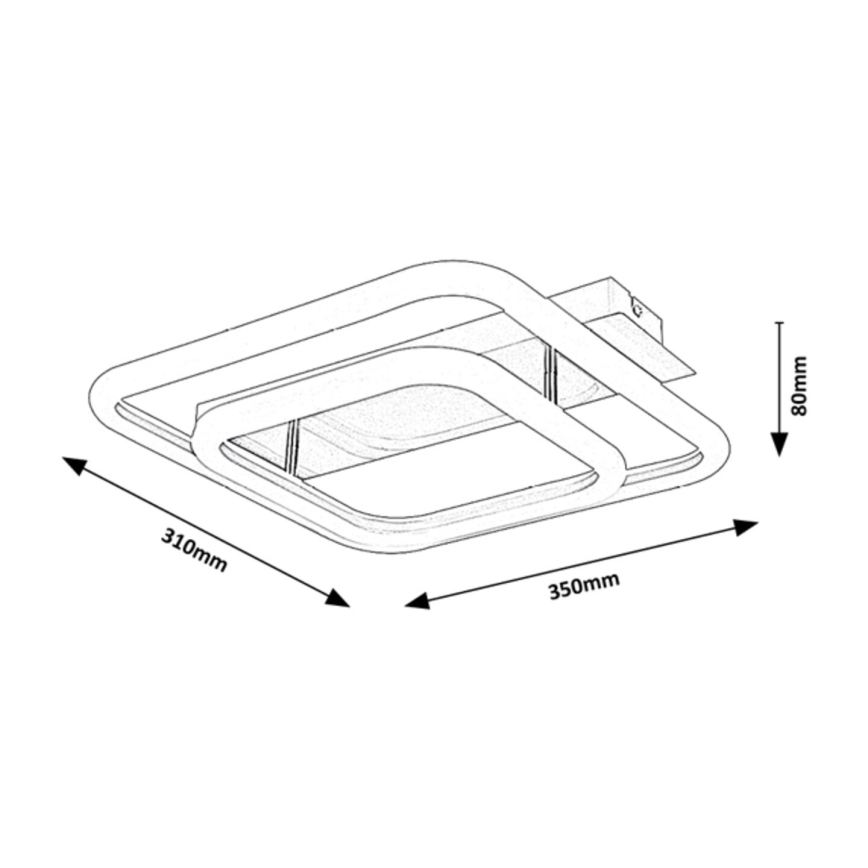 Rabalux - Lámpara de techo LED de superficie LED/33W/230V 31x35 cm