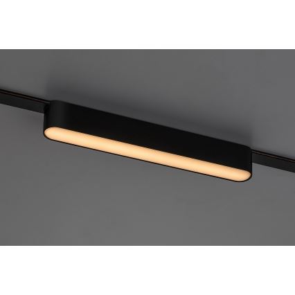 Rabalux - LED Plafón para sistema de raíles monofásico LED/12W/24V 3000K 22 cm negro
