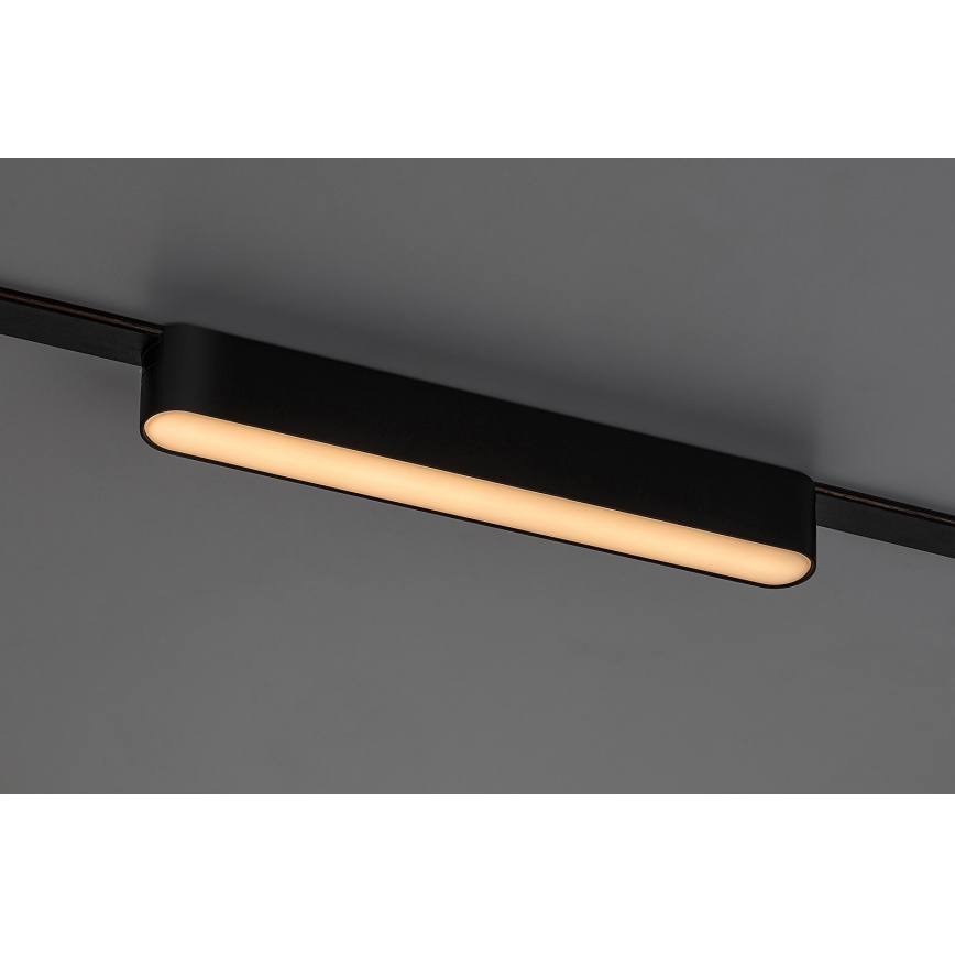 Rabalux - LED Plafón para sistema de raíles monofásico LED/12W/24V 3000K 22 cm negro