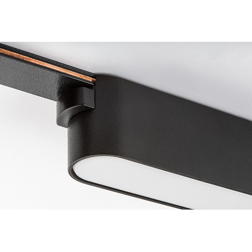 Rabalux - LED Plafón para sistema de raíles monofásico LED/12W/24V 3000K 22 cm negro
