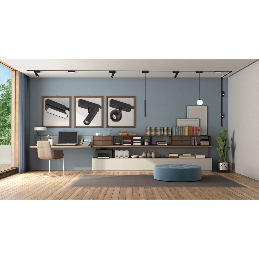 Rabalux - LED Plafón para sistema de raíles monofásico LED/16W/24V 3000K 33 cm negro