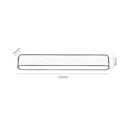 Rabalux - LED Plafón para sistema de raíles monofásico LED/12W/24V 4000K 22 cm negro