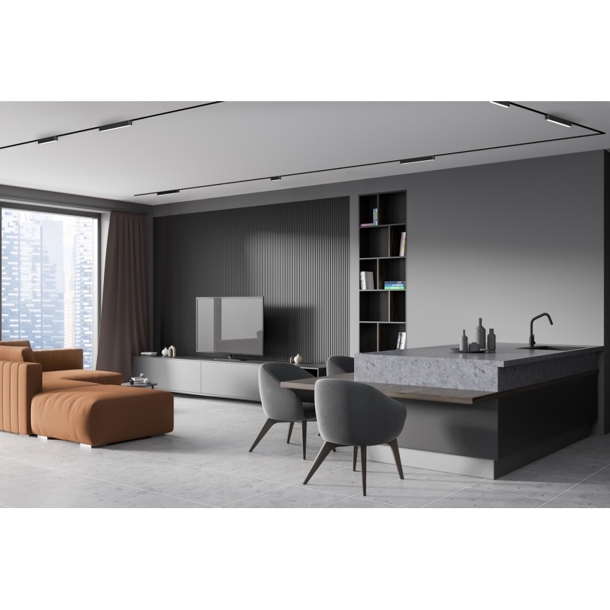 Rabalux - LED Plafón regulable para sistema de raíles monofásico LED/12W/24V 2700-5500K Wi-Fi Tuya 22 cm negro
