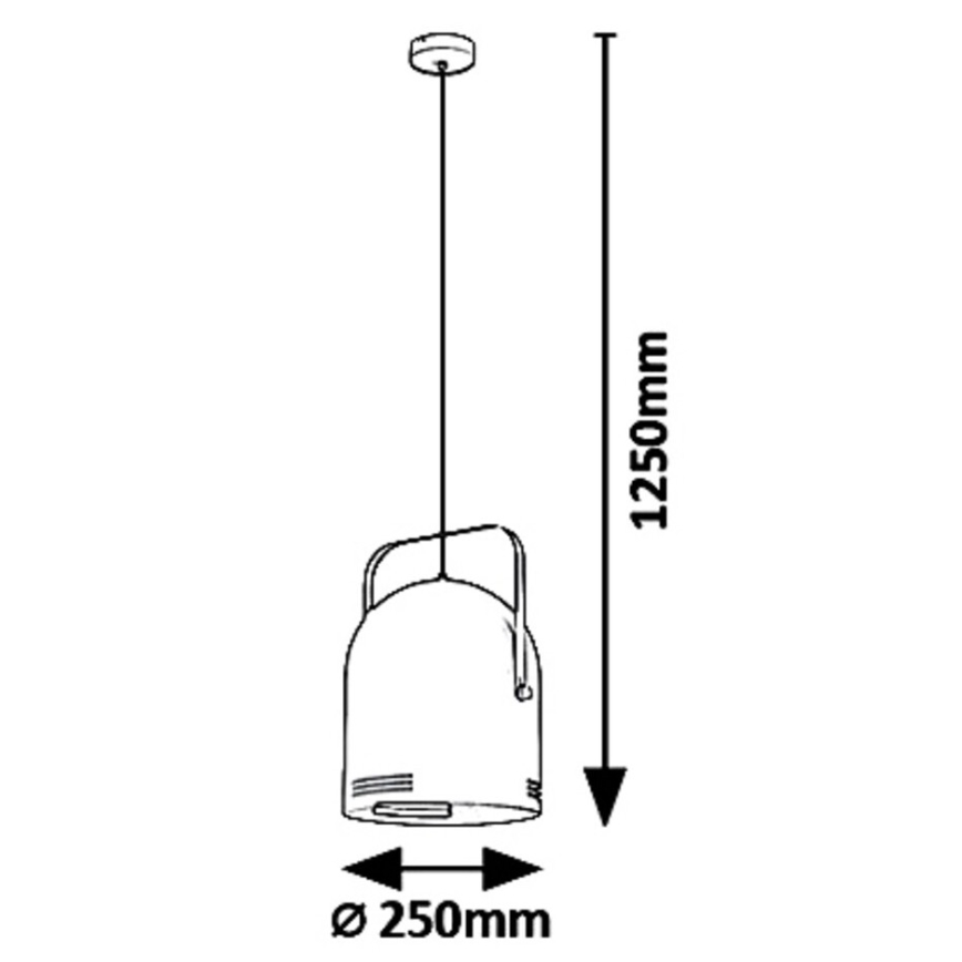 Rabalux 7016 - Lámpara colgante MINUET 1xE14/40W/230V
