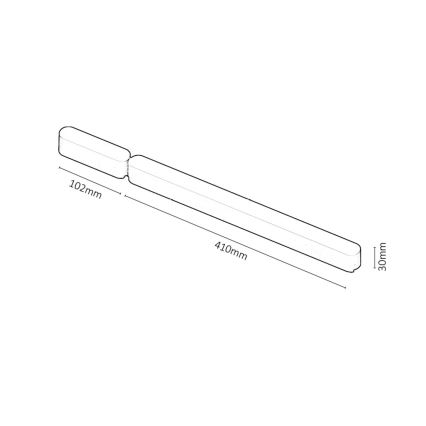 Rabalux - Fuente de alimentación para luces en sistema de riel 80W/24V 10,2 + 41 cm negro