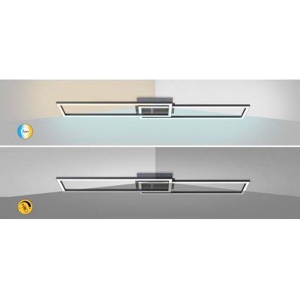 Rabalux - Luminaria de techo LED regulable LED/38W/230V 3000-6500K Wi-Fi Tuya + mando a distancia 20x102 cm