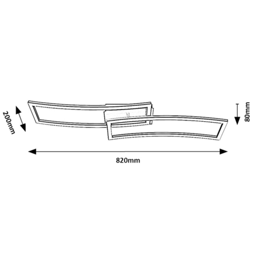 Rabalux - Plafón LED LED/40W/230V 3000K